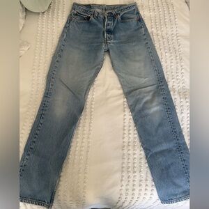 Vintage Levi's Light Blue Denim Jeans | 501xx w32 L36